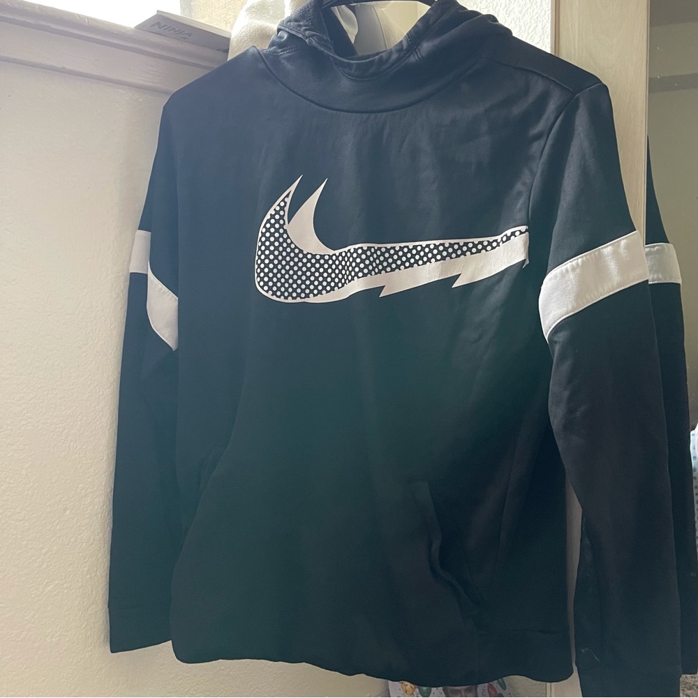 Black and White Nike Hoodie